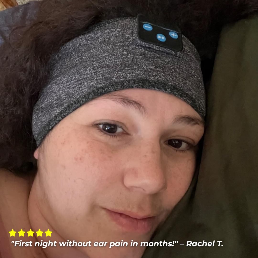 The Soft Headband That Blocks Light AND Plays Audio All Night (Without Painful Earbuds)